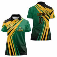 Jamaica Tropical Palm Personalized Women Polo Shirt - Wonder Print Shop