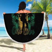 Jamaica One Love Grunge Beach Blanket Jamrock - Wonder Print Shop