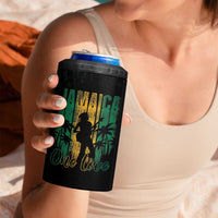 Jamaica One Love Grunge 4 in 1 Can Cooler Tumbler Jamrock - Wonder Print Shop