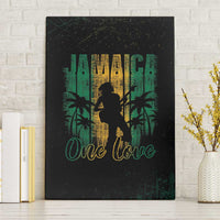 Jamaica One Love Grunge Canvas Wall Art Jamrock - Wonder Print Shop