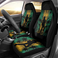 Jamaica One Love Grunge Car Seat Cover Jamrock - Wonder Print Shop
