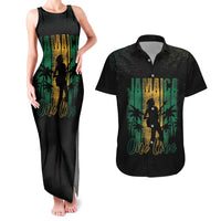 Jamaica One Love Grunge Couples Matching Tank Maxi Dress and Hawaiian Shirt Jamrock - Wonder Print Shop