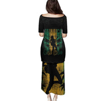 Jamaica One Love Grunge Family Matching Puletasi and Hawaiian Shirt Jamrock - Wonder Print Shop