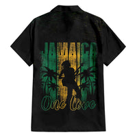 Jamaica One Love Grunge Family Matching Short Sleeve Bodycon Dress and Hawaiian Shirt Jamrock - Wonder Print Shop