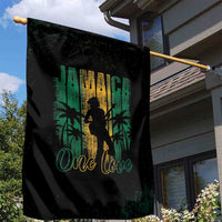 Jamaica One Love Grunge Garden Flag Jamrock - Wonder Print Shop