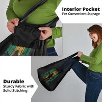 Jamaica One Love Grunge Grocery Bag Jamrock - Wonder Print Shop