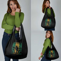 Jamaica One Love Grunge Grocery Bag Jamrock - Wonder Print Shop