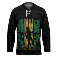 Jamaica One Love Grunge Hockey Jersey Jamrock - Wonder Print Shop