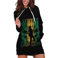Jamaica One Love Grunge Hoodie Dress Jamrock - Wonder Print Shop