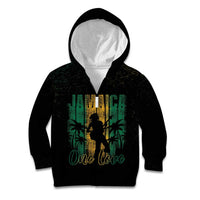 Jamaica One Love Grunge Kid Hoodie Jamrock - Wonder Print Shop