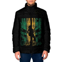 Jamaica One Love Grunge Padded Jacket Jamrock - Wonder Print Shop