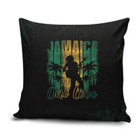 Jamaica One Love Grunge Pillow Cover Jamrock - Wonder Print Shop