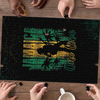 Jamaica One Love Grunge Puzzle Jamrock - Wonder Print Shop