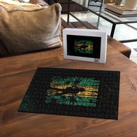 Jamaica One Love Grunge Puzzle Jamrock - Wonder Print Shop