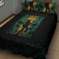 Jamaica One Love Grunge Quilt Bed Set Jamrock - Wonder Print Shop