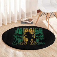 Jamaica One Love Grunge Round Carpet Jamrock - Wonder Print Shop