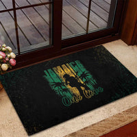 Jamaica One Love Grunge Rubber Doormat Jamrock - Wonder Print Shop
