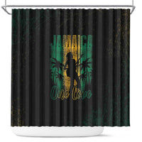 Jamaica One Love Grunge Shower Curtain Jamrock - Wonder Print Shop