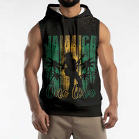 Jamaica One Love Grunge Sleeveless Hoodie Jamrock - Wonder Print Shop
