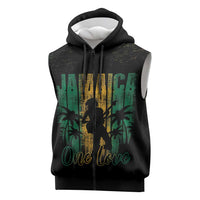 Jamaica One Love Grunge Sleeveless Zip Hoodie Jamrock - Wonder Print Shop