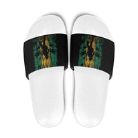 Jamaica One Love Grunge Slide Sandals Jamrock - Wonder Print Shop