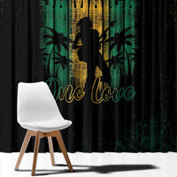 Jamaica One Love Grunge Window Curtain Jamrock - Wonder Print Shop