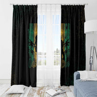 Jamaica One Love Grunge Window Curtain Jamrock - Wonder Print Shop