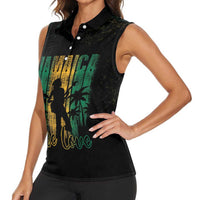Jamaica One Love Grunge Women Sleeveless Polo Shirt Jamrock - Wonder Print Shop