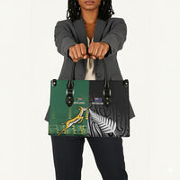 Rugby South Africa New Zealand Greatest Rivals Leather Bag Tribal Motifs