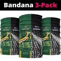 Rugby South Africa New Zealand Greatest Rivals Neck Gaiter Tribal Motifs
