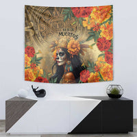 Dia de Los Muertos Mexico Tapestry Aztec Goddess Mictecacihuatl - Wonder Print Shop