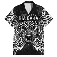 Custom New Zealand Rugby Family Matching Tank Maxi Dress and Hawaiian Shirt 2023 World Cup Aotearoa Haka Face - Wonder Print Shop