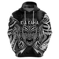 Custom New Zealand Rugby Hoodie 2023 World Cup Aotearoa Haka Face - Wonder Print Shop