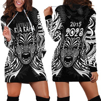 Custom New Zealand Rugby Hoodie Dress 2023 World Cup Aotearoa Haka Face - Wonder Print Shop
