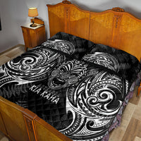 Custom New Zealand Rugby Quilt Bed Set 2023 World Cup Aotearoa Haka Face - Wonder Print Shop