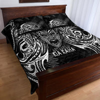 Custom New Zealand Rugby Quilt Bed Set 2023 World Cup Aotearoa Haka Face - Wonder Print Shop
