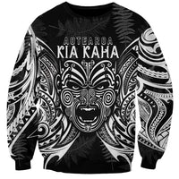 Custom New Zealand Rugby Sweatshirt 2023 World Cup Aotearoa Haka Face - Wonder Print Shop