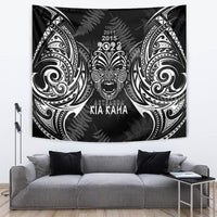 Custom New Zealand Rugby Tapestry 2023 World Cup Aotearoa Haka Face - Wonder Print Shop