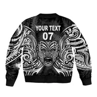 New Zealand Rugby Sleeve Zip Bomber Jacket 2023 World Cup Aotearoa Create History - Wonder Print Shop