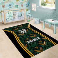 Jamaica Reggae Boyz Custom Area Rug Ethnic Motifs LT7 - Wonder Print Shop