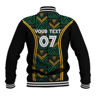 Jamaica Reggae Boyz Custom Baseball Jacket Ethnic Motifs LT7 - Wonder Print Shop