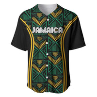 Jamaica Reggae Boyz Custom Baseball Jersey Ethnic Motifs LT7 - Wonder Print Shop