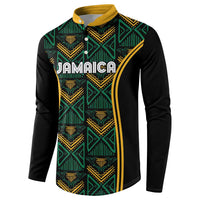 Jamaica Reggae Boyz Custom Button Sweatshirt Ethnic Motifs LT7 - Wonder Print Shop
