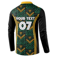 Jamaica Reggae Boyz Custom Button Sweatshirt Ethnic Motifs LT7 - Wonder Print Shop