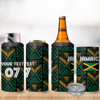 Jamaica Reggae Boyz Custom 4 in 1 Can Cooler Tumbler Ethnic Motifs LT7 - Wonder Print Shop