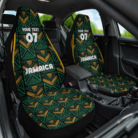 Jamaica Reggae Boyz Custom Car Seat Cover Ethnic Motifs LT7 - Wonder Print Shop