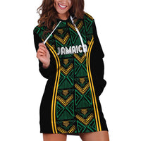 Jamaica Reggae Boyz Custom Hoodie Dress Ethnic Motifs - Wonder Print Shop