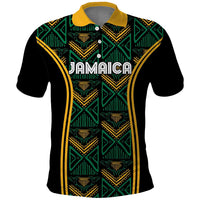 Jamaica Reggae Boyz Custom Polo Shirt Ethnic Motifs - Wonder Print Shop