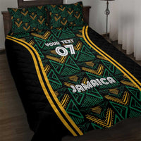 Jamaica Reggae Boyz Custom Quilt Bed Set Ethnic Motifs - Wonder Print Shop