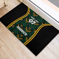 Jamaica Reggae Boyz Custom Rubber Doormat Ethnic Motifs - Wonder Print Shop
